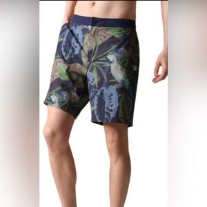 Rhone MenBarrier Swim Trunks Liner ‘7  Tropical Size Medium NEW